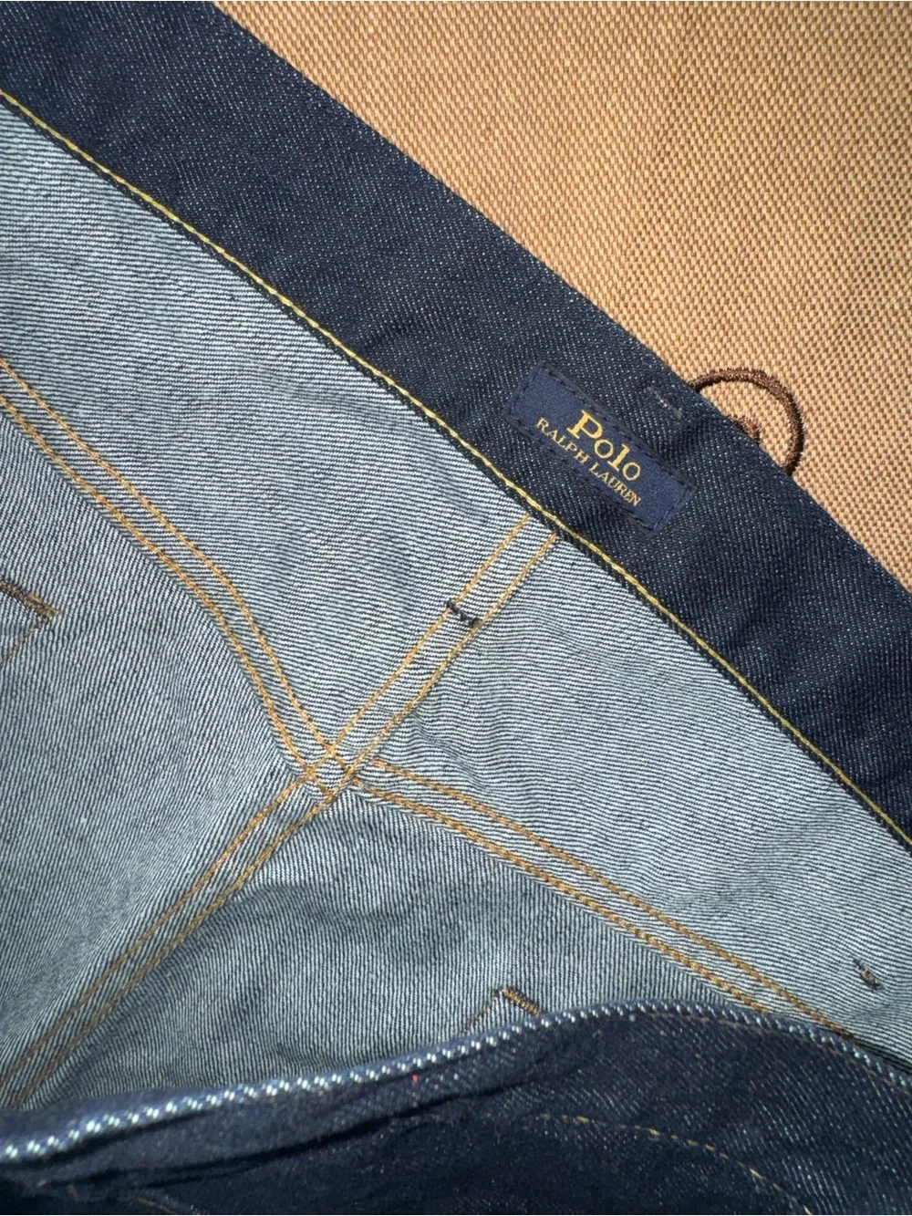 Polo Ralph Lauren The Varick Slim Straight Jeans In Dark Blue Size 40x36